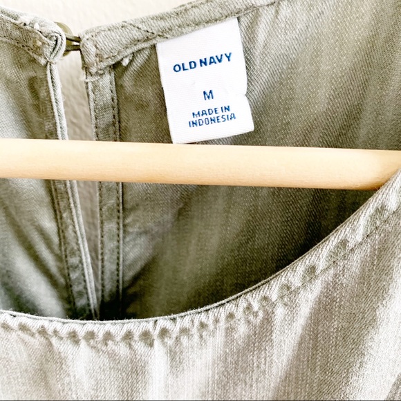 Sold ❣️Old Navy Flutter Sleeve Olive Jumpsuit - Picture 13 of 15